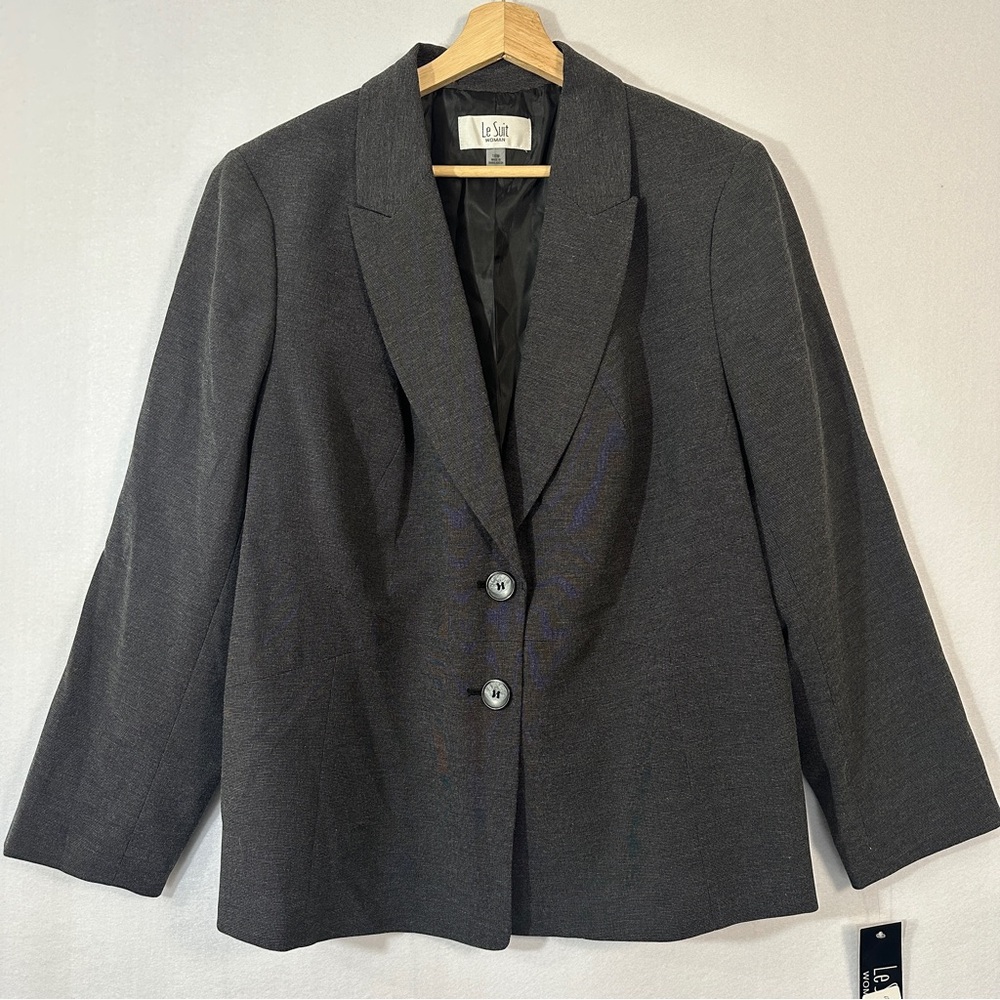 NEW Le Suit‎ Women's Gray Blazer
